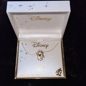 Disney Gold Necklace with Mickey Charm